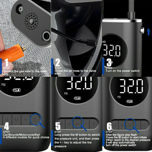 BrightFind AirPro portable tyre inflator – product image 4
